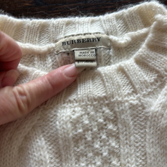 BURBERRY GIRLS ALPACA BLEND SWEATER - Picture 4 of 6